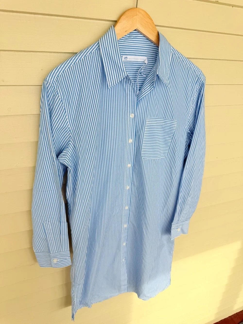 Southern Tide Cam Stripe Poplin Shirt Dress Graduation Professional - Picture 5 of 8